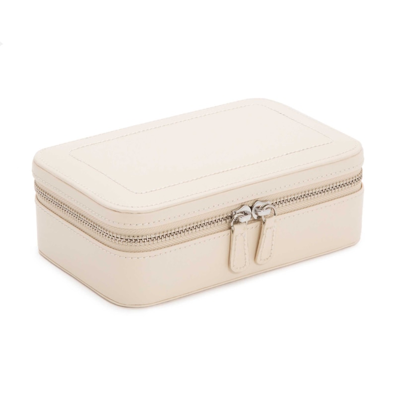 WOLF Sophia Zip Case Ivory Leather