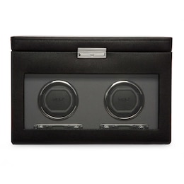 WOLF Viceroy Double Watch Winder with Storage