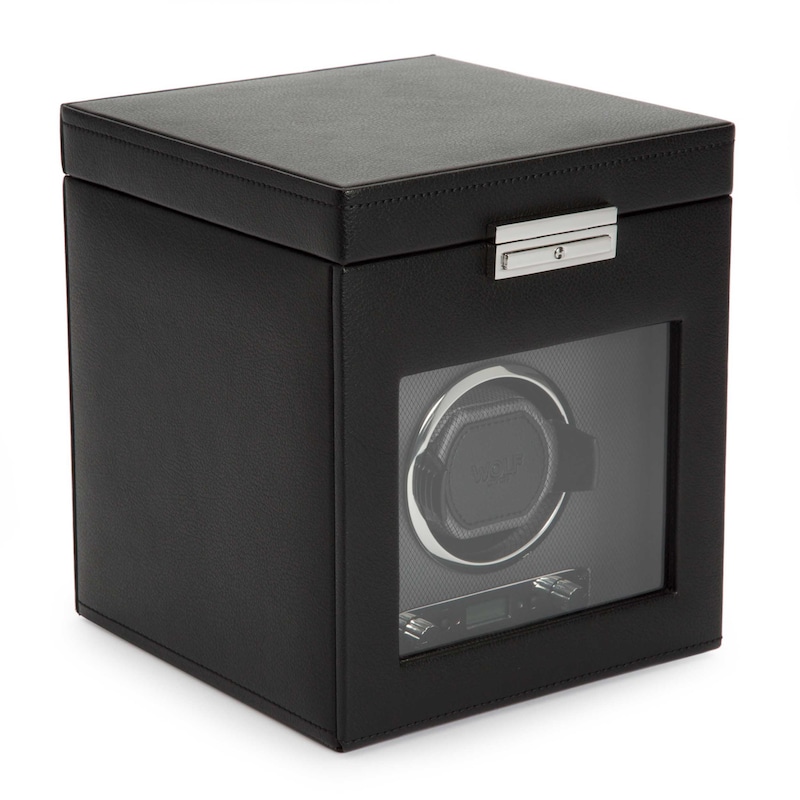 WOLF Viceroy Single Watch Winder with Storage