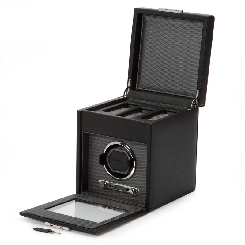 WOLF Viceroy Single Watch Winder with Storage