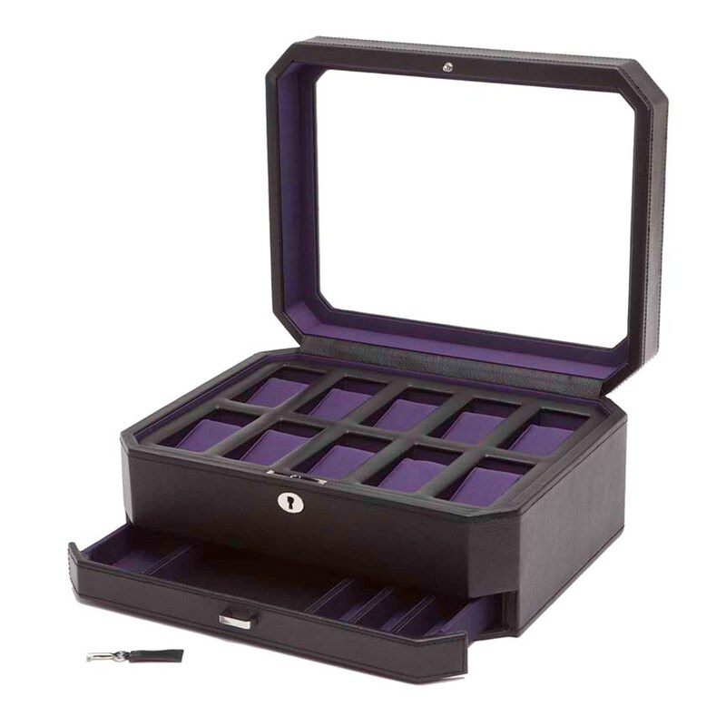 Main Image 2 of WOLF Windsor 10 Piece Watch Box with Drawer