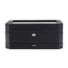 Thumbnail Image 3 of WOLF Windsor 10 Piece Watch Box with Drawer Black Vegan Leather