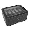 Thumbnail Image 0 of WOLF Windsor 10 Piece Watch Box with Drawer Black Vegan Leather