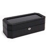 Thumbnail Image 1 of WOLF Windsor 5 Piece Watch Box Black Vegan Leather