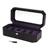 Thumbnail Image 2 of WOLF Windsor 5 Piece Watch Box Black Vegan Leather