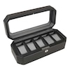 Thumbnail Image 0 of WOLF Windsor 5 Piece Watch Box Black Vegan Leather