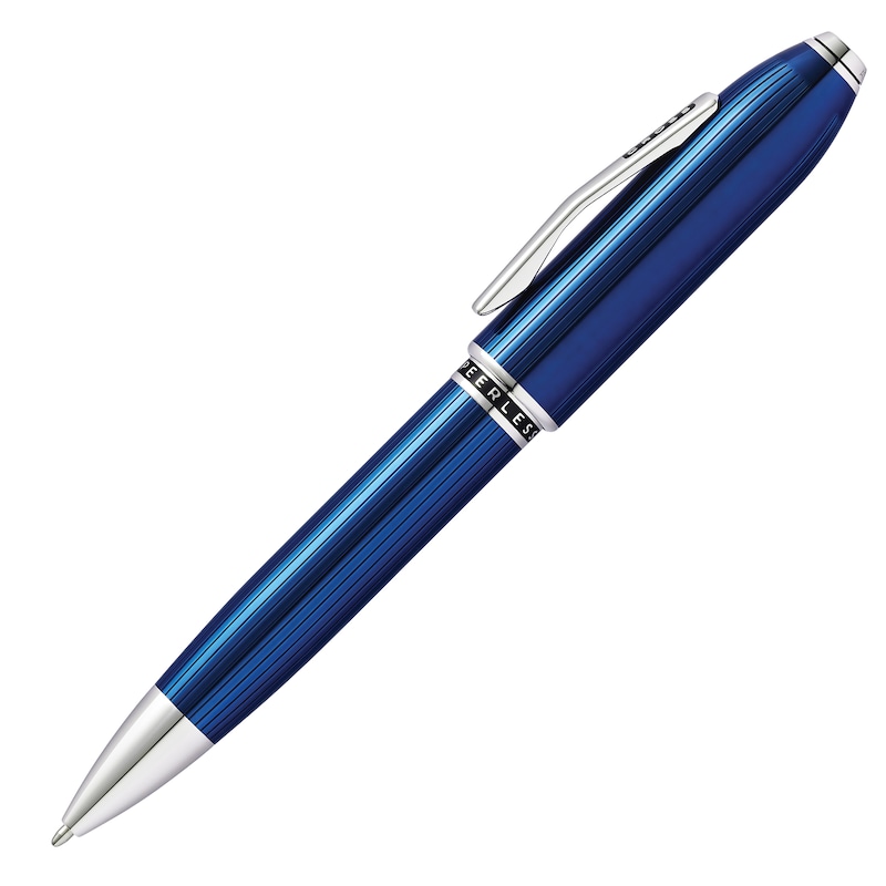 Main Image 2 of Cross Peerless Translucent Quartz Blue Lacquer Ballpoint Pen