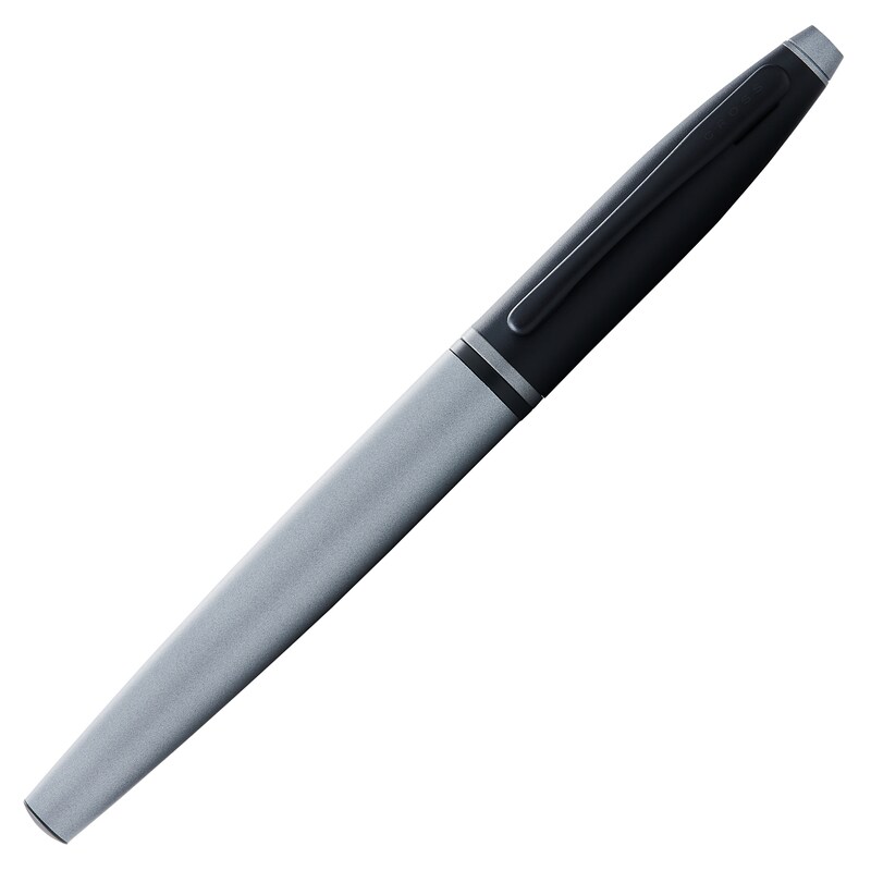 Cross Calais Matte Grey and Black Lacquer Fountain Pen