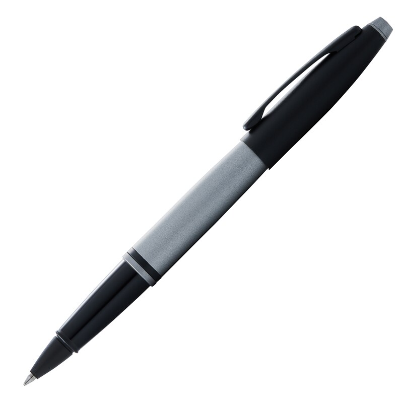 Cross Calais Matte Grey and Black Lacquer Rollerball Pen