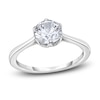Thumbnail Image 1 of Diamond Cathedral Solitaire Engagement Ring 1 ct tw Round 14K White Gold (I2/I)