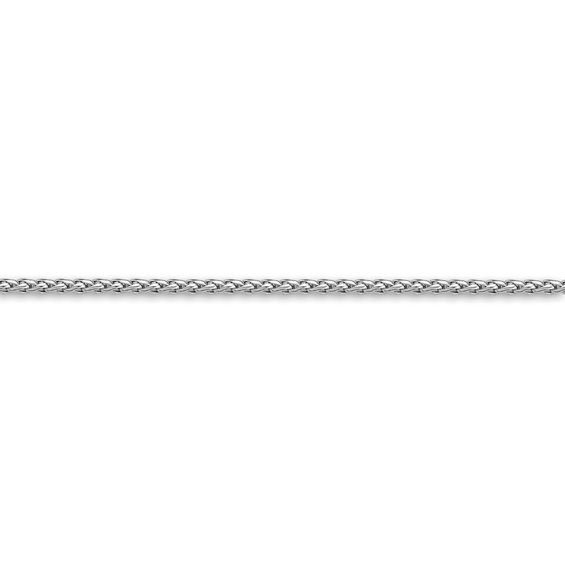 Main Image 2 of Men's Solid Wheat Chain Necklace Stainless Steel 3mm 22"