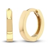 Thumbnail Image 0 of Polished Square Huggie Earrings 14K Yellow Gold 10mm