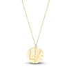 Thumbnail Image 1 of "LOVE" Cut Out Pendant Necklace 14K Yellow Gold 16"