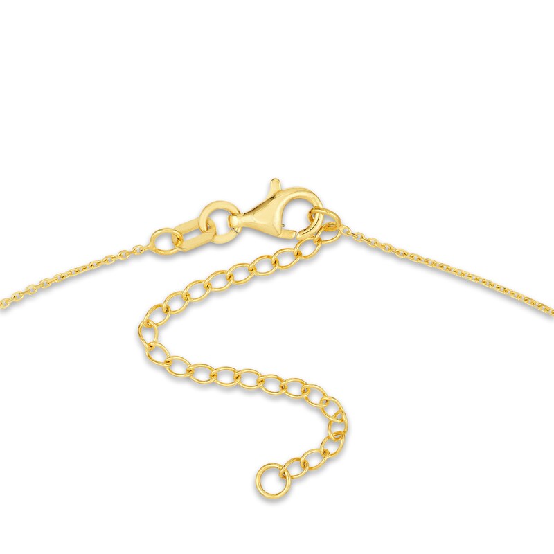 Main Image 3 of "LOVE" Cut Out Pendant Necklace 14K Yellow Gold 16"