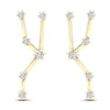 Thumbnail Image 1 of Diamond Taurus Constellation Earrings 1/8 ct tw Round 14K Yellow Gold