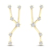 Thumbnail Image 0 of Diamond Taurus Constellation Earrings 1/8 ct tw Round 14K Yellow Gold