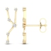 Thumbnail Image 2 of Diamond Taurus Constellation Earrings 1/8 ct tw Round 14K Yellow Gold