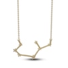 Thumbnail Image 3 of Diamond Sagittarius Constellation Necklace 1/6 ct tw Round 14K Yellow Gold