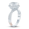 Pnina Tornai Lab-Created Diamond Engagement Ring 3 ct tw Oval/Round 14K White Gold