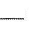 Thumbnail Image 3 of Black Diamond Tennis Bracelet 1 ct tw Round Sterling Silver 7.25"