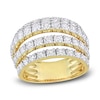 Diamond Coil Ring 3-1/10 ct tw Round 14K Yellow Gold