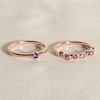 Thumbnail Image 4 of Juliette Maison Natural Blue Zircon & Natural Blue Sapphire Ring 10K Rose Gold