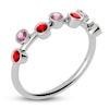 Thumbnail Image 2 of Juliette Maison Natural Pink Tourmaline & Natural Ruby Ring 10K White Gold