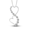 Thumbnail Image 1 of Diamond Pendant Necklace 1/2 ct tw Round 14K White Gold 18"