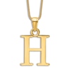 Thumbnail Image 1 of Initial H Necklace 14K Yellow Gold 18"