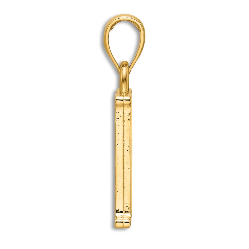 Main Image 2 of Initial H Necklace 14K Yellow Gold 18"