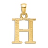 Thumbnail Image 3 of Initial H Necklace 14K Yellow Gold 18"