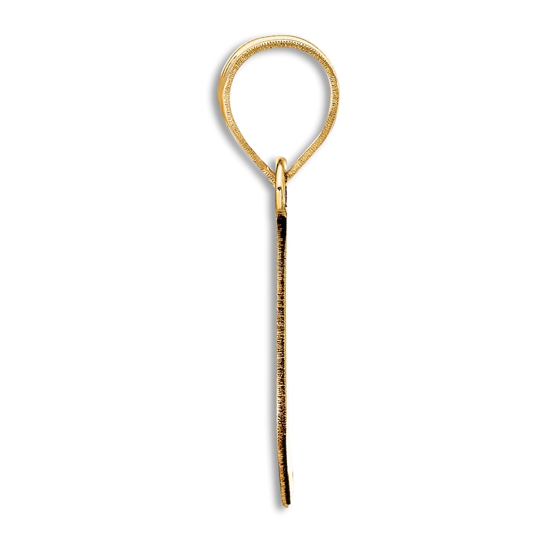Main Image 2 of Initial L Necklace 14K Yellow Gold 18"
