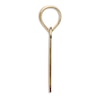 Thumbnail Image 2 of Initial O Necklace 14K Yellow Gold 18"