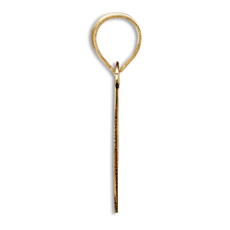 Main Image 2 of Initial O Necklace 14K Yellow Gold 18"
