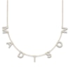 Thumbnail Image 1 of Juliette Maison Diamond Station Name Necklace 1 ct tw Round 10K Yellow Gold