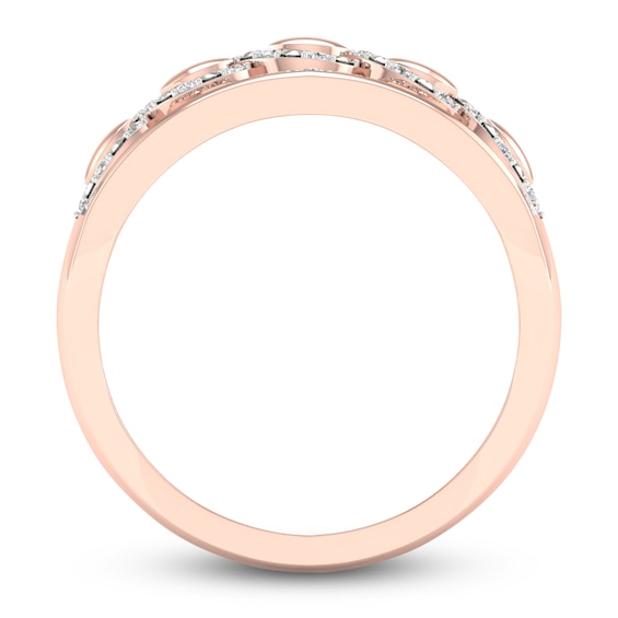 Jared Jewelers Diamond Wedding Band 1/8 ct tw Round 14K Rose Gold