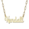 Thumbnail Image 0 of High-Polish Name Link Necklace 14K Yellow Gold 18"