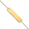 Thumbnail Image 3 of Engravable Bar Bracelet 14K Yellow Gold 8.5"