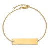 Thumbnail Image 4 of Engravable Bar Bracelet 14K Yellow Gold 8.5"