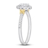 Thumbnail Image 1 of Y-Knot Diamond Ring 3/4 ct tw Oval/Round 14K Two-Tone Gold