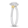 Thumbnail Image 2 of Y-Knot Diamond Ring 3/4 ct tw Oval/Round 14K Two-Tone Gold