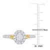 Thumbnail Image 3 of Y-Knot Diamond Ring 3/4 ct tw Oval/Round 14K Two-Tone Gold