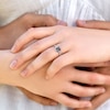 Thumbnail Image 5 of Black & White Diamond Halo Engagement Ring 1-1/4 ct tw Round 14K White Gold