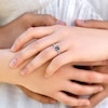 Thumbnail Image 6 of Black & White Diamond Halo Engagement Ring 1-1/4 ct tw Round 14K White Gold