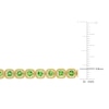 Thumbnail Image 3 of Natural Tsavorite Garnet Tennis Bracelet 14K Yellow Gold 7"
