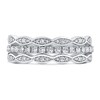 Thumbnail Image 3 of Diamond Multi Row Ring 3/8 ct tw Round 14K White Gold