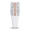 Thumbnail Image 2 of Diamond Multi Row Ring 3/8 ct tw Round 14K Two-Tone Gold