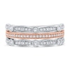 Thumbnail Image 3 of Diamond Multi Row Ring 3/8 ct tw Round 14K Two-Tone Gold