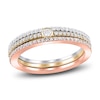 Thumbnail Image 0 of Diamond Stackable Ring 1/3 ct tw Round 14K Tri-Tone Gold