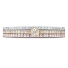 Thumbnail Image 2 of Diamond Stackable Ring 1/3 ct tw Round 14K Tri-Tone Gold